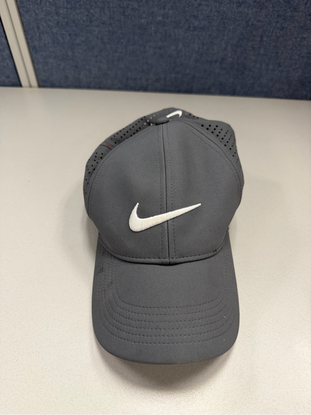 Nike Dark Gray Cap with White Swoosh
